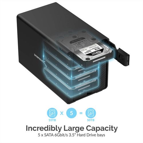  Sabrent USB 3.2 Gen 2 5-Bay 3.5