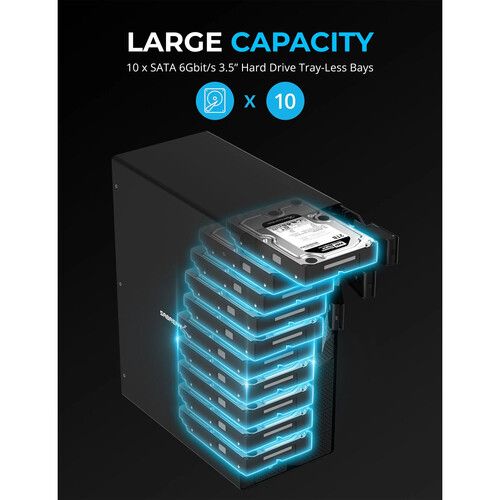  Sabrent USB Type-C 10-Bay 3.5