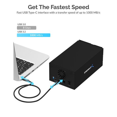  Sabrent USB Type-C to Dual 3.5