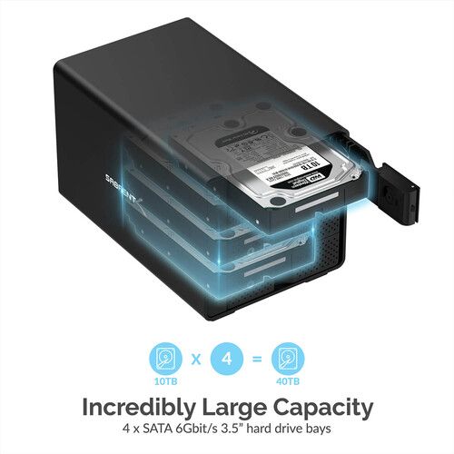  Sabrent USB 3.2 Gen 2 4-Bay 3.5