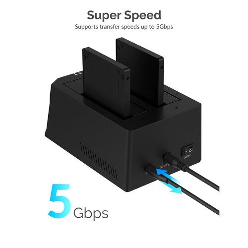  Sabrent USB Type-C Dual Bay SATA Docking Station