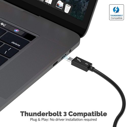  [아마존 핫딜]  [아마존핫딜]Sabrent Thunderbolt 3 Dockingstation mit Stromversorgung bis zu 60 W fuer Windows / Mac OS-Gerate  Dual-4K-Display Adapter (DS-TH3C)