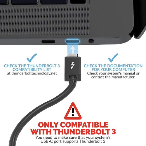  [아마존 핫딜]  [아마존핫딜]Sabrent Thunderbolt 3 Dockingstation mit Stromversorgung bis zu 60 W fuer Windows / Mac OS-Gerate  Dual-4K-Display Adapter (DS-TH3C)