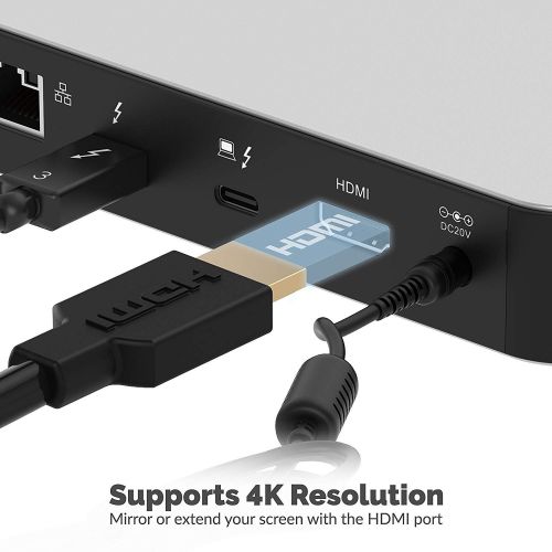  [아마존 핫딜]  [아마존핫딜]Sabrent Thunderbolt 3 Dockingstation mit Stromversorgung bis zu 60 W fuer Windows / Mac OS-Gerate  Dual-4K-Display Adapter (DS-TH3C)