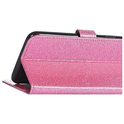  [아마존베스트]Saceebe kompatibel mit Galaxy A20/A30S/A50S Huelle Leder Wallet Flip Case Glitter Diamante Ledertasche mit Schmetterling Strass Glitter Lederhuelle Handytasche Schutz Kratzfest Schut