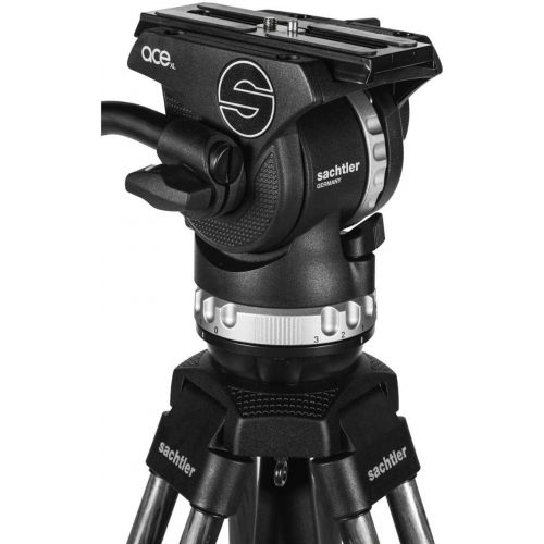  Sachtler Ace XL Tripod System with Aluminum Legs & Mid-Level Spreader for Digital Cine Style and DSLR Cameras