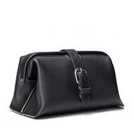 Saddleback Leather Co. Expandable Full Grain Leather Quality Toiletry Travel Bag Dopp Kit...