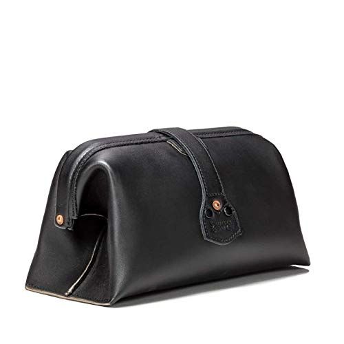  Saddleback Leather Co. Expandable Full Grain Leather Quality Toiletry Travel Bag Dopp Kit...