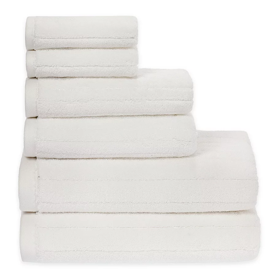 Sadem Prema Soft 6-Piece Bath Towel Set in White