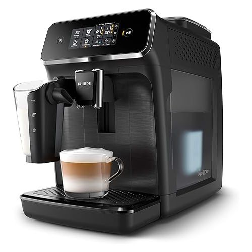  Philips 2200 Series Fully Automatic Espresso Machine w/LatteGo, Black, EP2230/14 (Renewed)