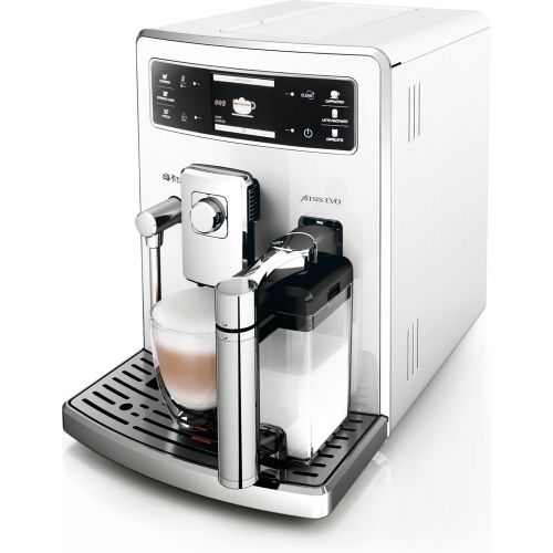  Saeco HD8953/21 Xelsis Evo Kaffeevollautomat, 15 bar, integrierte Milchkaraffe, weiss