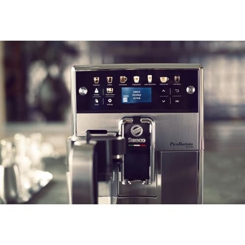  Saeco PicoBaristo Deluxe SM5573/10 Kaffeevollautomat (LED Display, integriertes Milchsystem) edelstahl