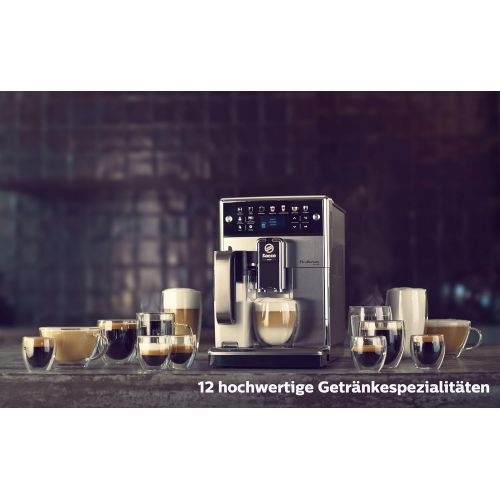  Saeco PicoBaristo Deluxe SM5573/10 Kaffeevollautomat (LED Display, integriertes Milchsystem) edelstahl