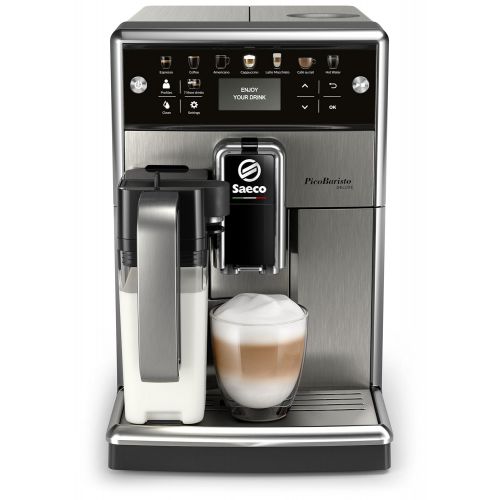  Saeco PicoBaristo Deluxe SM5573/10 Kaffeevollautomat (LED Display, integriertes Milchsystem) edelstahl