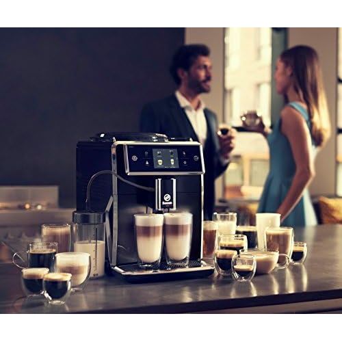 필립스 Philips Saeco Xelsis SM7580/00 Kaffeevollautomat (LED Display) pianoschwarz (FR Version)