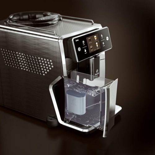  Saeco Xelsis SM7684/04 Super Automatic Espresso Machine, Titanium Metal Front