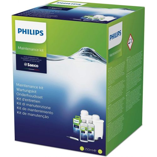  Philips Saeco CA6706/47 Maintenance Kit - 2x Descaler, 2x Water Filter Cartridges, 10x Oil Remover Tablets and Service Kit