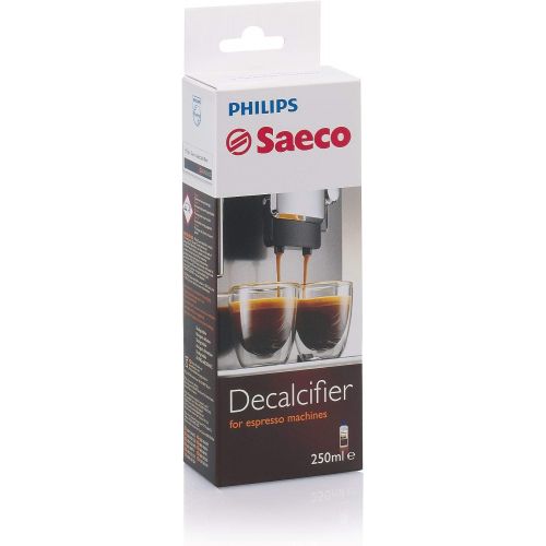  Saeco Xelsis Super Automatic Espresso Machine, Titanium Metal Front, SM7684/04 & CA6700/47 Espresso Machine Liquid Descaler