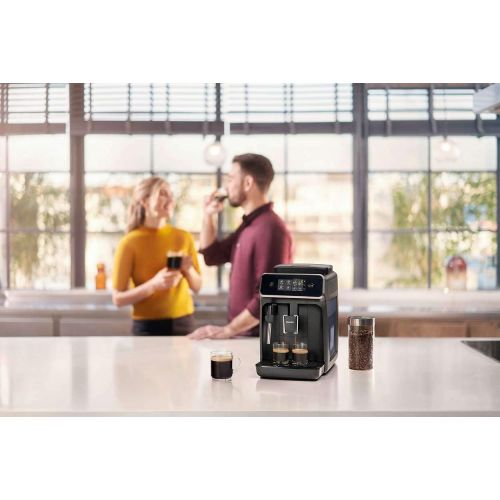  Philips Kitchen Appliances Philips 2200 Series Fully Automatic Espresso Machine w/ Milk Frother, Black, EP2220/14