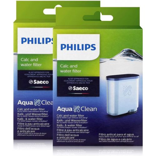  Saeco AquaClean Limescale and Water Filter, Double Pack