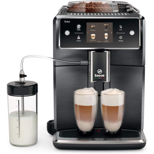  [아마존베스트]Saeco Xelsis Super Automatic Espresso Machine, Titanium Metal Front, SM7684/04 & CA6700/47 Espresso Machine Liquid Descaler