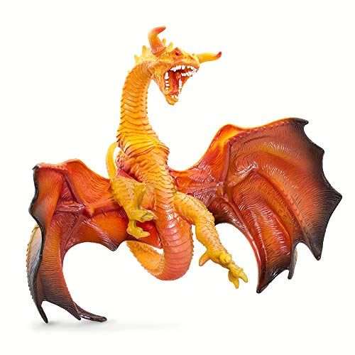  Safari Ltd. Prehistoric World Realistic Hand Painted Phthalate, Lead and BPA Free Figurine - for Ages 3 and Up - Lava Dragon