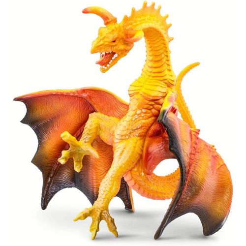  Safari Ltd. Prehistoric World Realistic Hand Painted Phthalate, Lead and BPA Free Figurine - for Ages 3 and Up - Lava Dragon