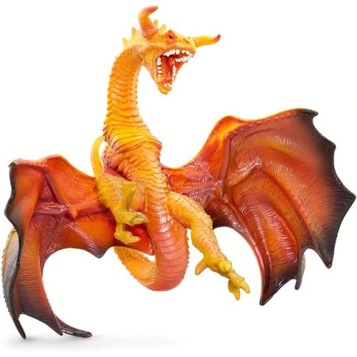  Safari Ltd. Prehistoric World Realistic Hand Painted Phthalate, Lead and BPA Free Figurine - for Ages 3 and Up - Lava Dragon