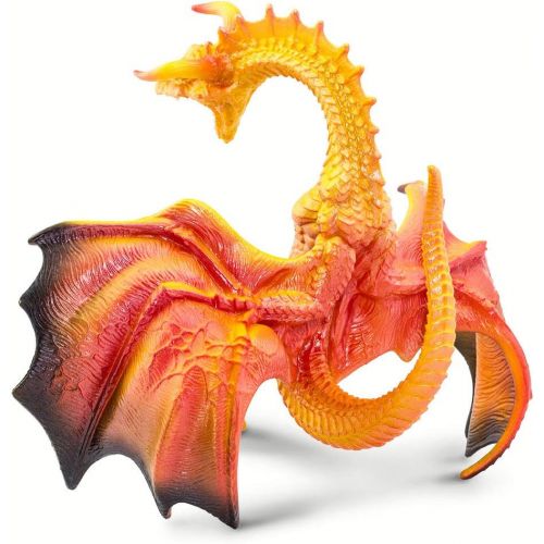  Safari Ltd. Prehistoric World Realistic Hand Painted Phthalate, Lead and BPA Free Figurine - for Ages 3 and Up - Lava Dragon