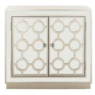 Safavieh CHS6404A Home Collection Kaia 2-Door Chest Champagne/Mirror