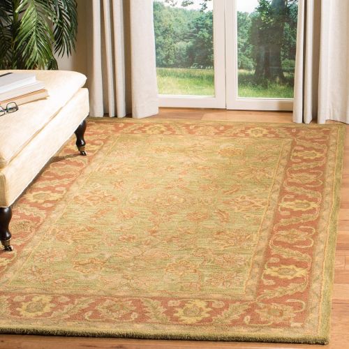  Safavieh Golden Jaipur Collection GJ250A Handmade Green and Rust Premium Wool Area Rug (11 x 15)