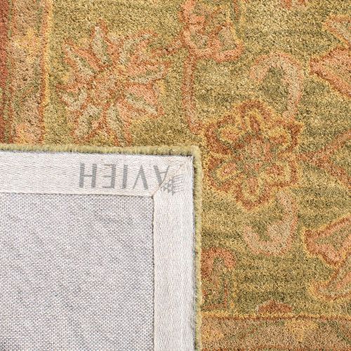  Safavieh Golden Jaipur Collection GJ250A Handmade Green and Rust Premium Wool Area Rug (11 x 15)