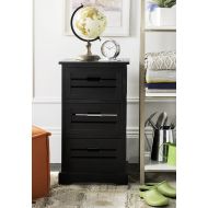 Safavieh American Homes Collection Samara Black 3-Drawer Cabinet