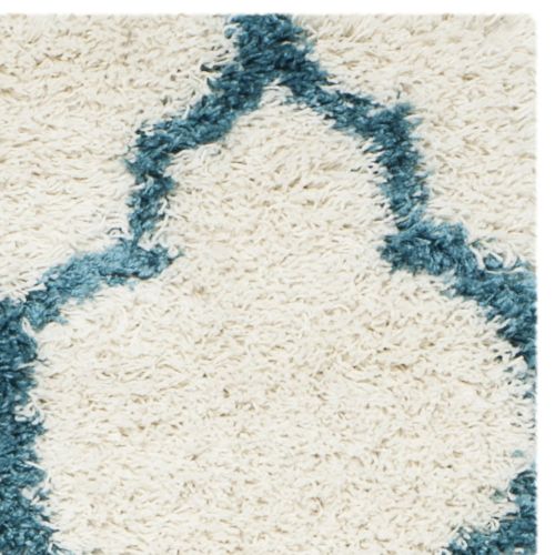  Safavieh Kids Shag Collection SGK566C Ivory and Blue Area Rug (23 x 5)