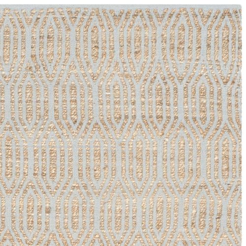  Safavieh Cape Cod Collection CAP822I Hand Woven Geometric Natural Jute and Cotton Area Rug (6 x 9)