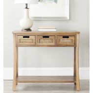 Safavieh American Homes Collection Autumn Oak 3-Drawer Console Table
