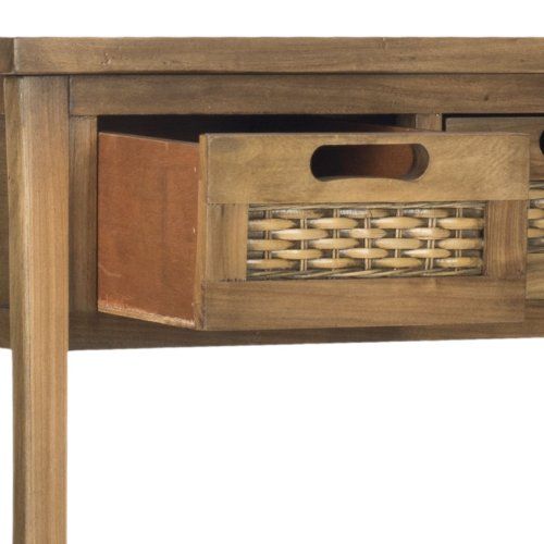  Safavieh American Homes Collection Autumn Oak 3-Drawer Console Table