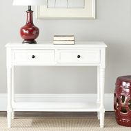 Safavieh American Homes Collection Samantha Distressed Cream 2-Drawer Console Table