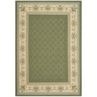 Safavieh Courtyard Collection CY0901-1E06 Olive and Natural Indoor/ Outdoor Area Rug (4 x 57)