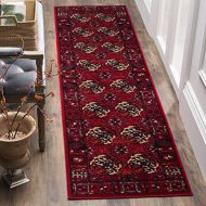 Safavieh Vintage Hamadan Collection VTH212A Antiqued Oriental Red and Multi Area Rug (27 x 5)