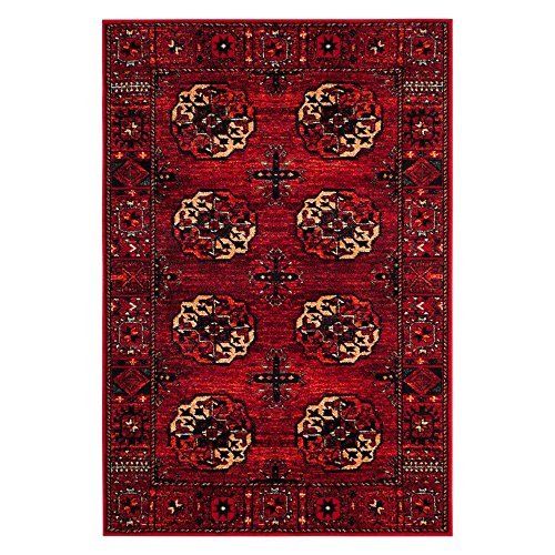  Safavieh Vintage Hamadan Collection VTH212A Antiqued Oriental Red and Multi Area Rug (27 x 5)