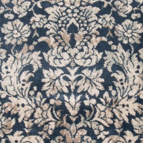  Safavieh Vintage Collection VTG437N Transitional Floral Damask Navy and Cream Distressed Area Rug (3 x 5)