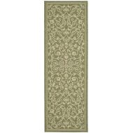 Safavieh Courtyard Collection CY2098-1E06 Olive and Natural Indoor/ Outdoor Area Rug (2 x 37)