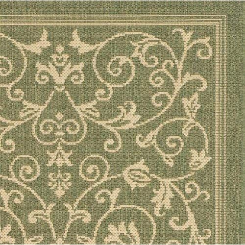  Safavieh Courtyard Collection CY2098-1E06 Olive and Natural Indoor/ Outdoor Area Rug (2 x 37)