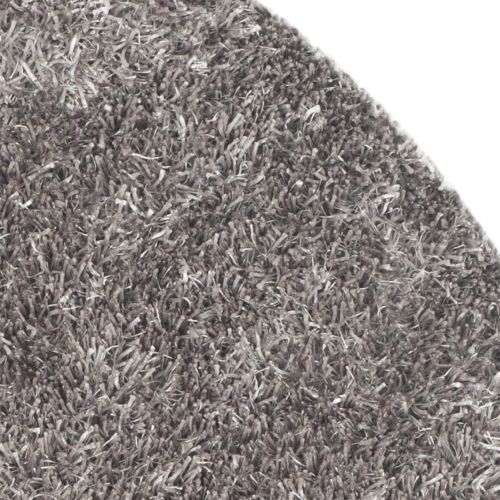  Safavieh New Orleans Shag Collection SG531-8080 Grey Polyester Round Area Rug (5 Diameter)