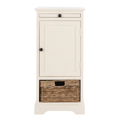  Safavieh American Homes Collection Raven Distressed Cream Tall Storage Unit