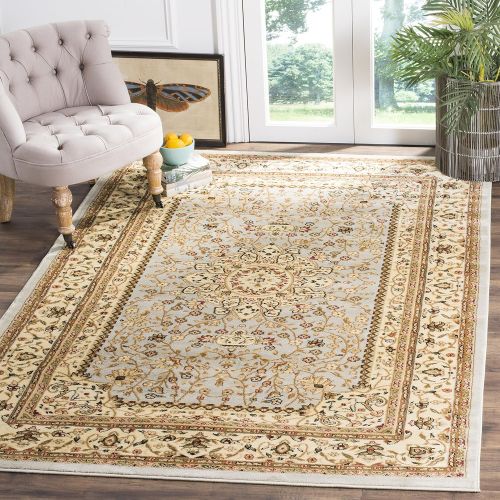  Safavieh Lyndhurst Collection LNH213G Traditional Oriental Medallion Grey and Beige Area Rug (53 x 76)