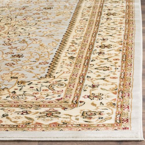  Safavieh Lyndhurst Collection LNH213G Traditional Oriental Medallion Grey and Beige Area Rug (53 x 76)