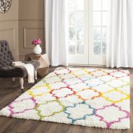 Safavieh Kids Shag Collection SGK569A Ivory and Multi Area Rug (8 x 10)