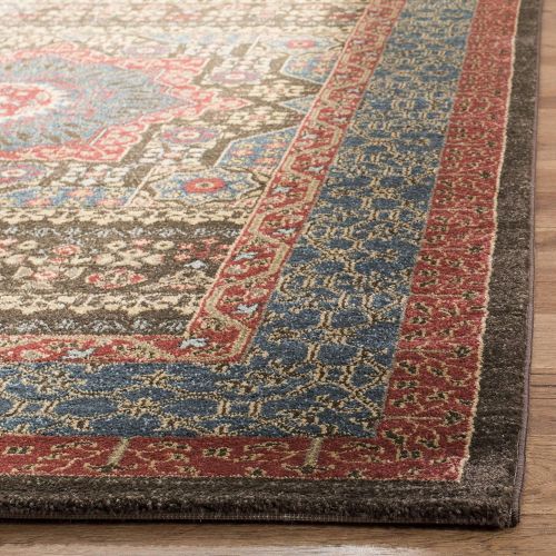  Safavieh Mahal Collection MAH620C Traditional Oriental Navy and Red Area Rug (3 x 5)
